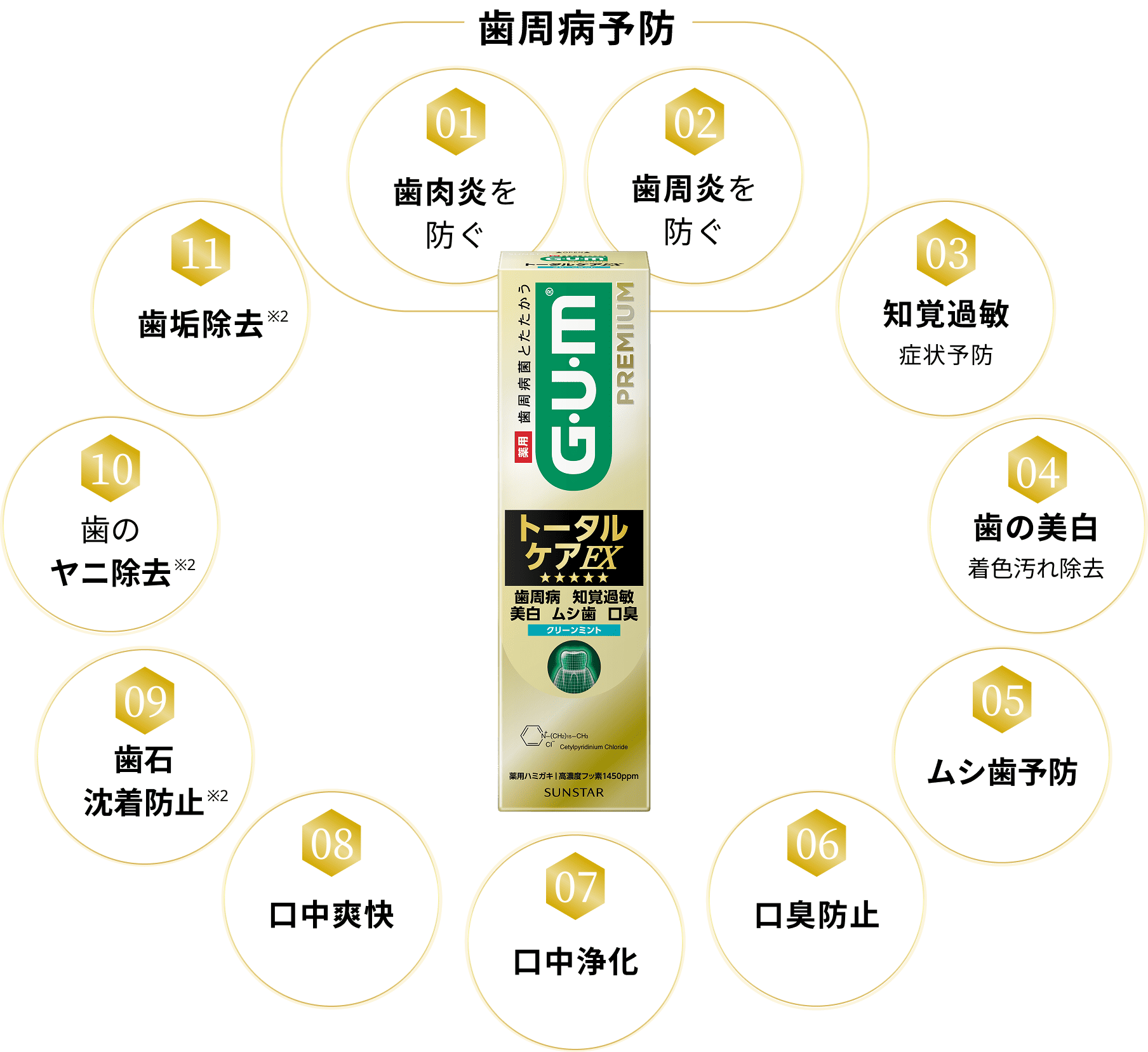11の機能の図