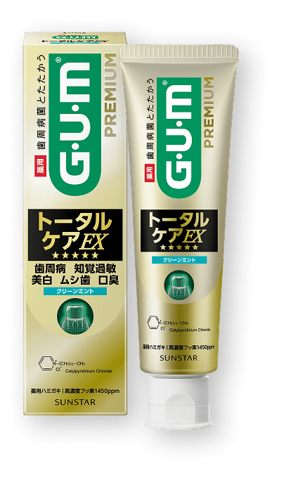 ガム・プレミアムデンタルペーストトータルケアEX クリーンミント 90g