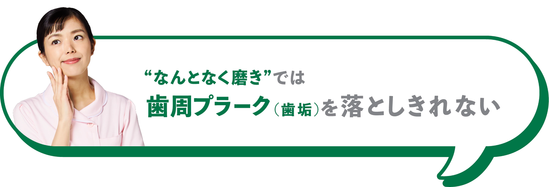 “なんとなく磨き”では歯周プラーク(歯垢)を落としきれない